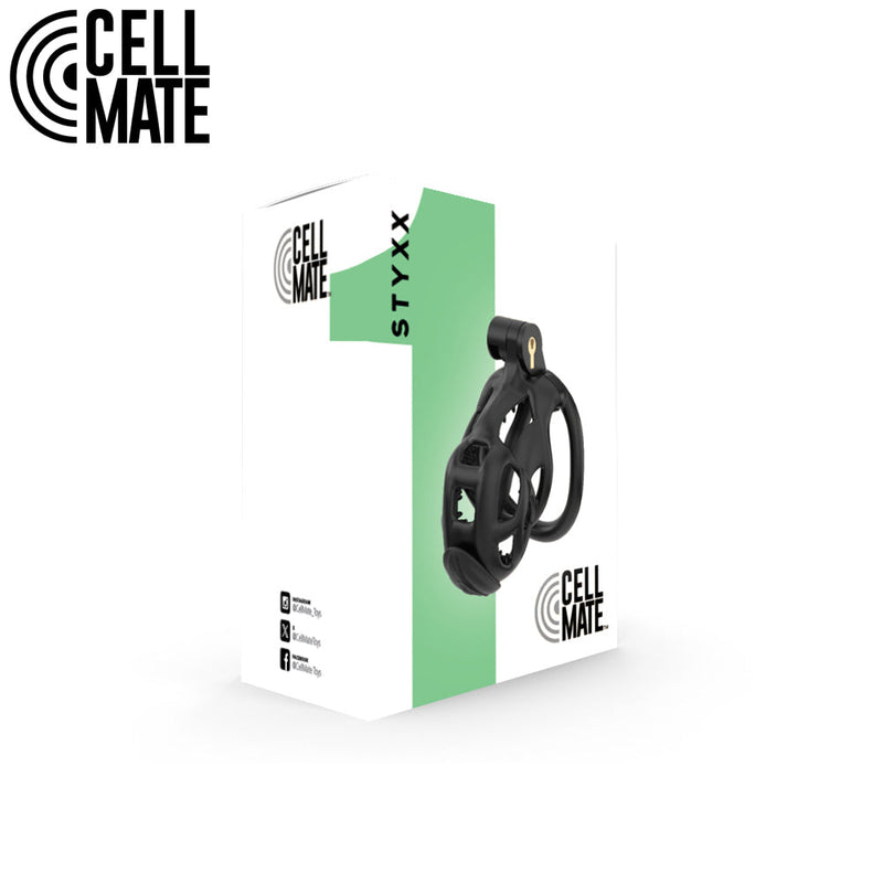 Cellmate - Styxx - CBT Peniskooi met Scherpe Pinnen - CBT Kuisheidskooi - Zwart-Erotiekvoordeel.nl