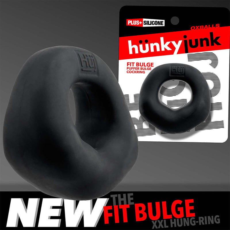 Hünkyjunk - Fit Bulge - Cockring voor een Vollere Krachtige Look - Zwart