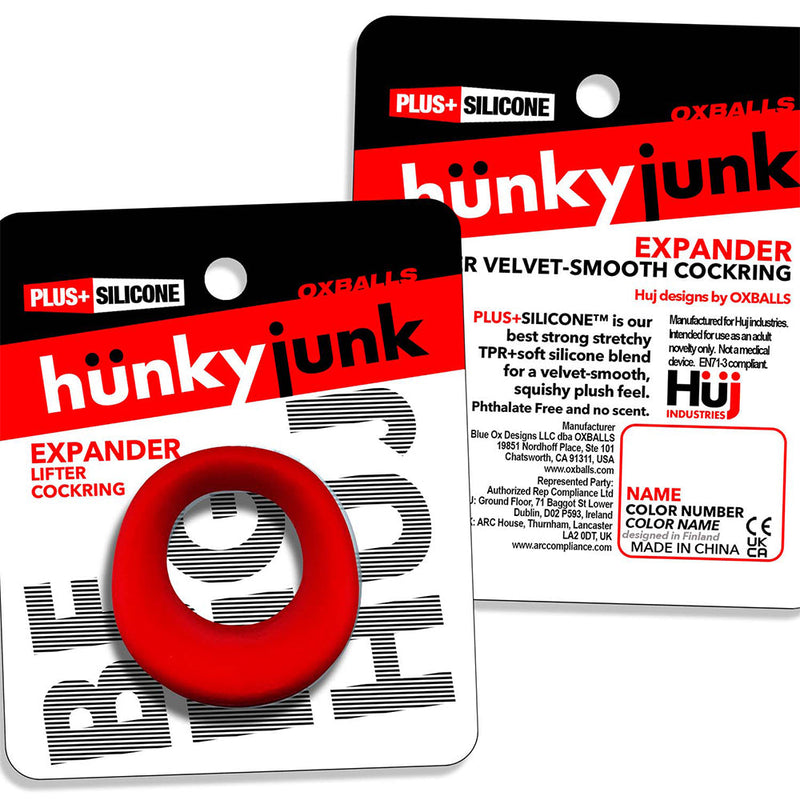 Hünkyjunk - Expander - Scoop-Style Cockring - Rood
