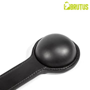BRUTUS - Lederen Ball Buster met Halfronde Kop - Zwart-Erotiekvoordeel.nl