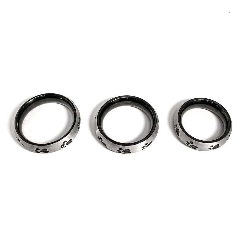 Black Label - Puppy Paw Donut Cockring - RVS-Erotiekvoordeel.nl