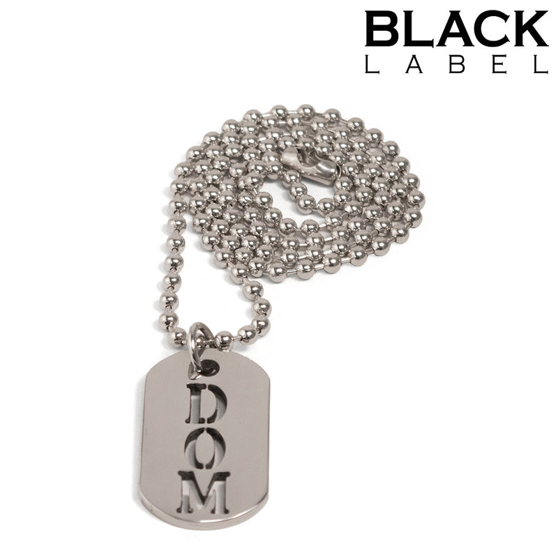 Black Label - DOM - Kink Fetish Dog tag - Day Collar-Erotiekvoordeel.nl