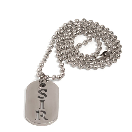 Black Label - SIR - Kink Fetish Dog tag - Day Collar-Erotiekvoordeel.nl
