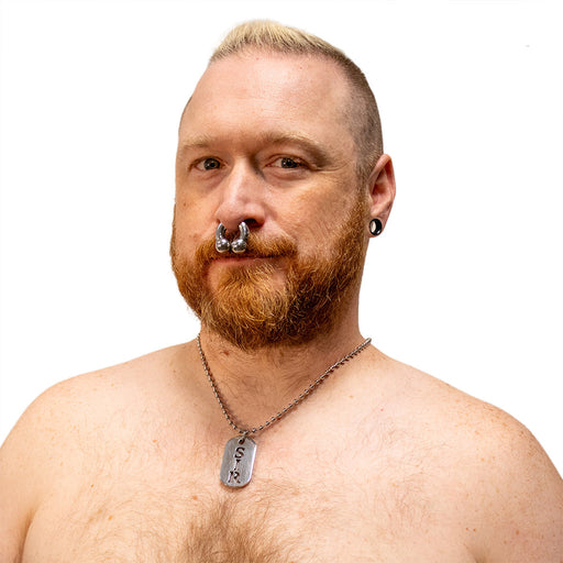 Black Label - SIR - Kink Fetish Dog tag - Day Collar-Erotiekvoordeel.nl