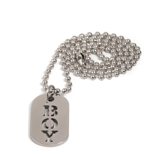 Black Label - BOY - Kink Fetish Dog tag - Day Collar-Erotiekvoordeel.nl
