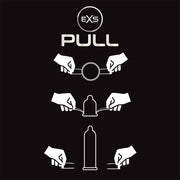 EXS Pull Regular Condooms Large - 60 mm - Latex Vrij - Met Pull-on Strip - 6 stuks-Erotiekvoordeel.nl