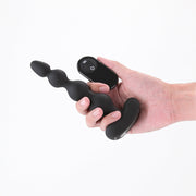 Renegade - Reign - Vibrerende Kralen Vibrator met Afstandsbediening - Zwart-Erotiekvoordeel.nl
