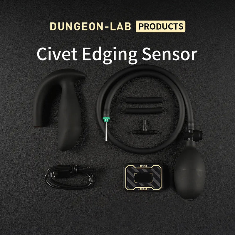 Dungeon Lab - Civet Edging Set - Sensor en Opblaasbare Plug-Erotiekvoordeel.nl