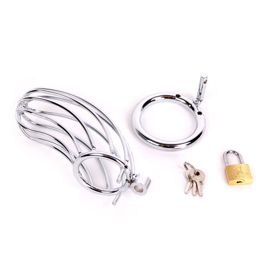 Kiotos - Bird Cage - Metalen Kuisheidskooi - Peniskooi met Slotjes-Erotiekvoordeel.nl