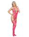 Amorable - Sexy Kanten Body met Kousen - One Size - Roze-Erotiekvoordeel.nl