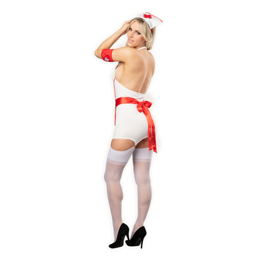Amorable - Verpleegster Uniform - Wit/Rood-Erotiekvoordeel.nl