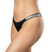 Amorable - String met Strass - Love - One size - Zwart/Zilver-Erotiekvoordeel.nl