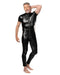 Amorable - Wetlook Heren Overall - Zwart-Erotiekvoordeel.nl