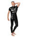 Amorable - Wetlook Heren Overall - Zwart-Erotiekvoordeel.nl