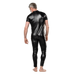 Amorable - Wetlook Heren Overall - Zwart-Erotiekvoordeel.nl