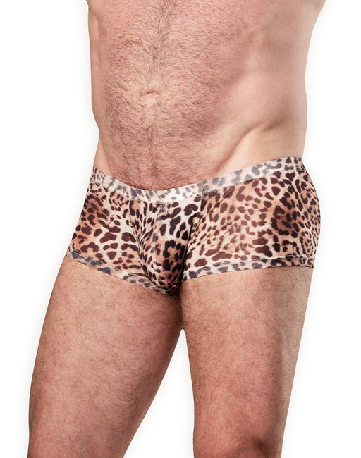 Amorable - Transparante Luipaard Heren Short - Panterprint-Erotiekvoordeel.nl