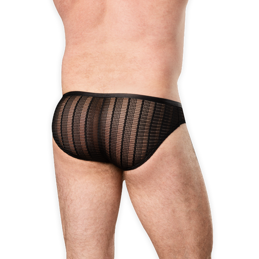 Amorable - Transparante Herenslip - One Size - Zwart-Erotiekvoordeel.nl