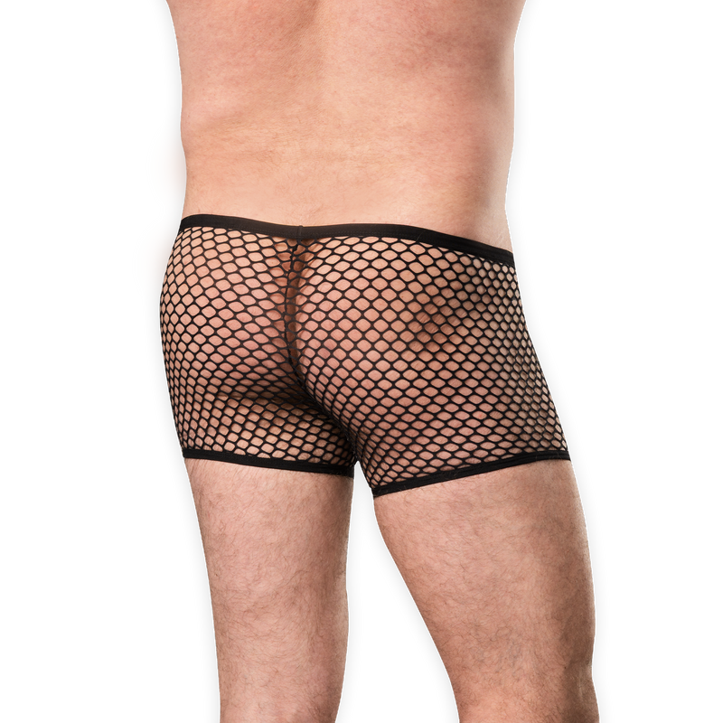 Amorable - Short en résille pour homme - Noir - Laced-up.nl