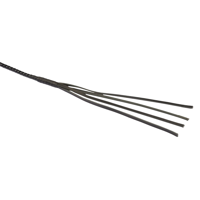 RISE - BDSM Zweep - Feather Single Tail - Zwart-Erotiekvoordeel.nl