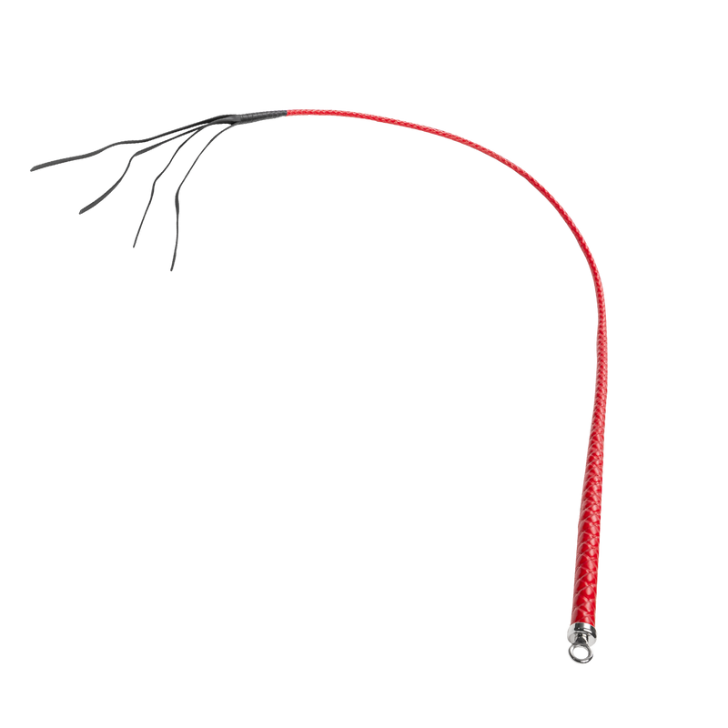 RISE - BDSM Zweep - Feather Single Tail - Rood-laced-up.nl