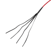 RISE - BDSM Zweep - Feather Single Tail - Rood-laced-up.nl