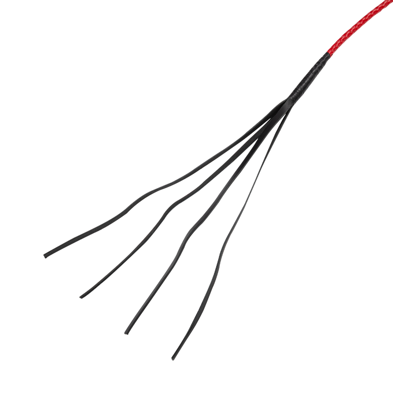 RISE - BDSM Zweep - Feather Single Tail - Rood-laced-up.nl