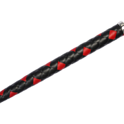 RISE - BDSM Zweep - Feather Single Tail - Zwart/Rood-laced-up.nl