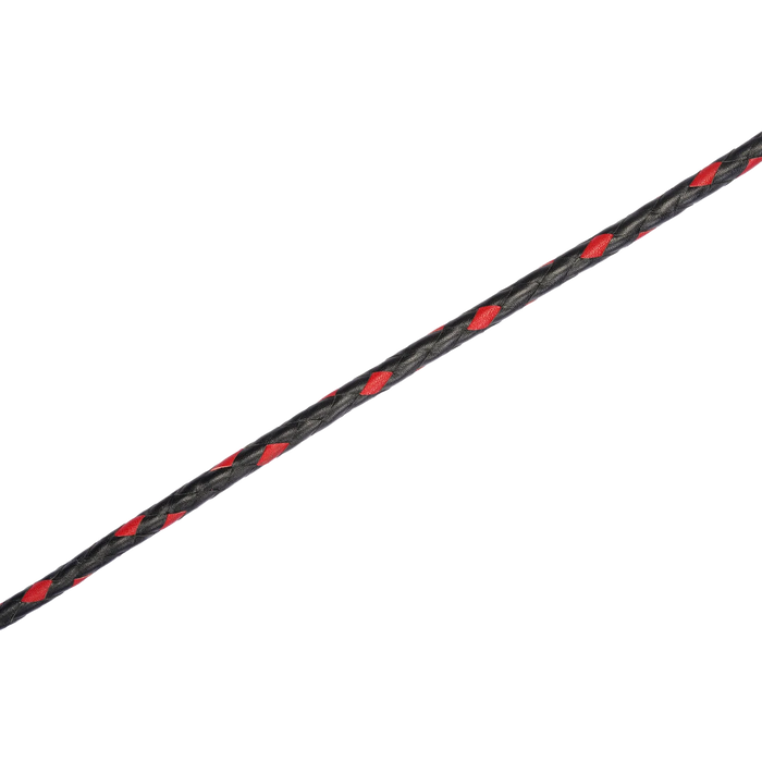 RISE - BDSM Zweep - Feather Single Tail - Zwart/Rood-Erotiekvoordeel.nl