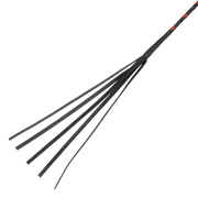 RISE - BDSM Zweep - Feather Single Tail - Zwart/Rood-laced-up.nl