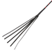 RISE - BDSM Zweep - Feather Single Tail - Zwart/Rood-Erotiekvoordeel.nl