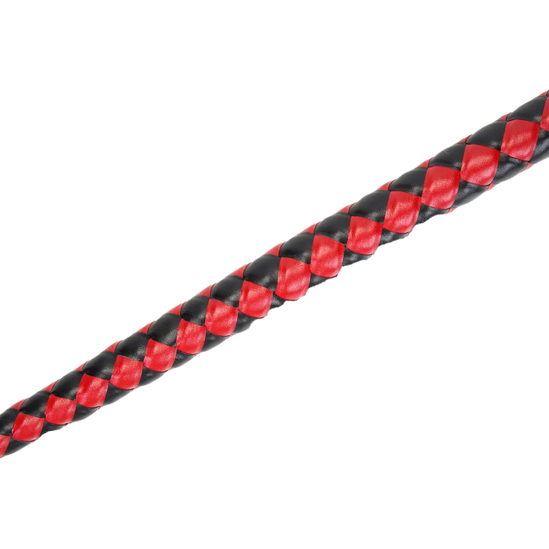 RISE - BDSM Zweep - Feather Soft Single Tail - Rood/Zwart-laced-up.nl