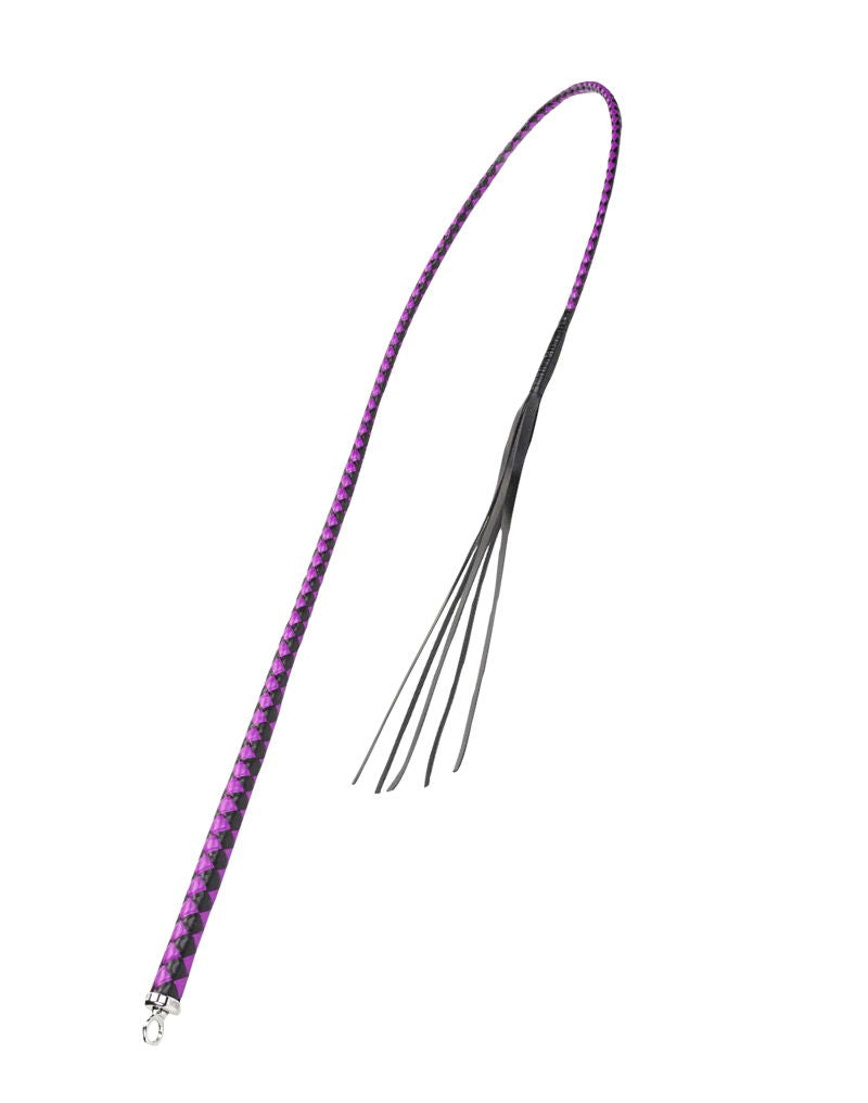 RISE - BDSM Zweep - Feather Soft Single Tail - Paars/Zwart-laced-up.nl