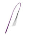 RISE - BDSM Zweep - Feather Soft Single Tail - Paars/Zwart-Erotiekvoordeel.nl