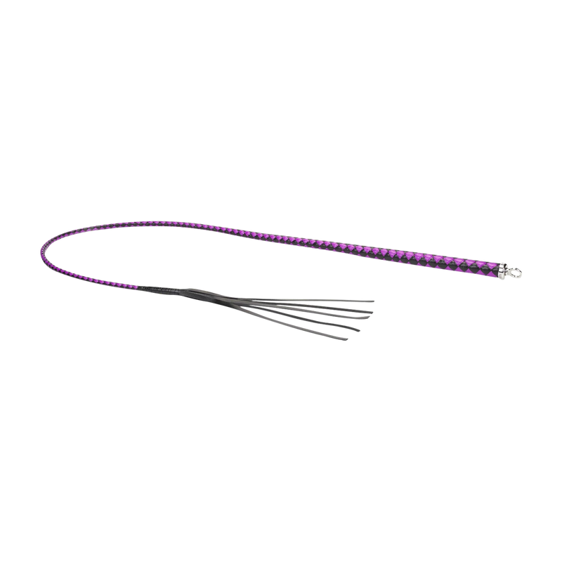 RISE - BDSM Zweep - Feather Soft Single Tail - Paars/Zwart-laced-up.nl
