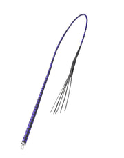 RISE - BDSM Zweep - Feather Soft Single Tail - Blauw/Zwart-laced-up.nl