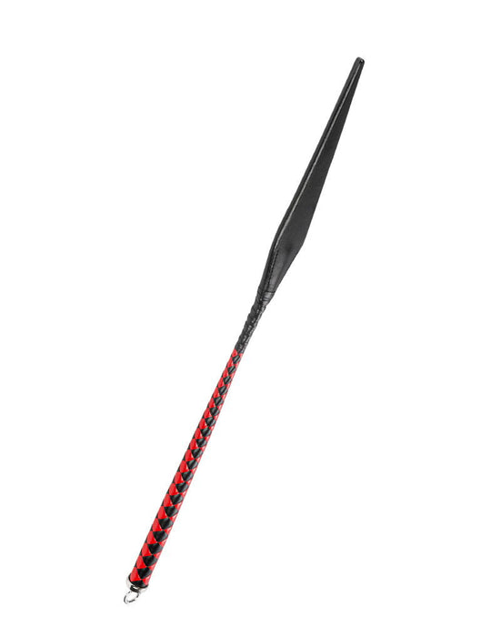 RISE - BDSM Devil's Tongue Flap Zweep - Pulse - Zwart/Rood-Erotiekvoordeel.nl