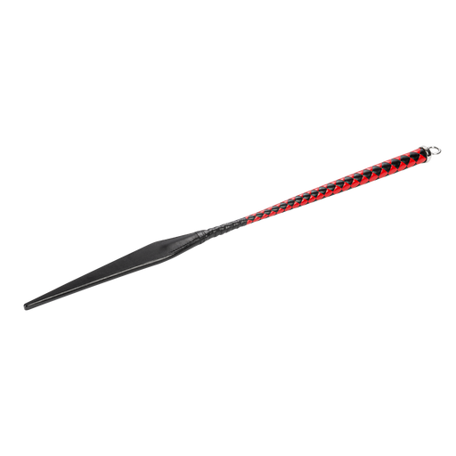RISE - BDSM Devil's Tongue Flap Zweep - Pulse - Zwart/Rood-Erotiekvoordeel.nl