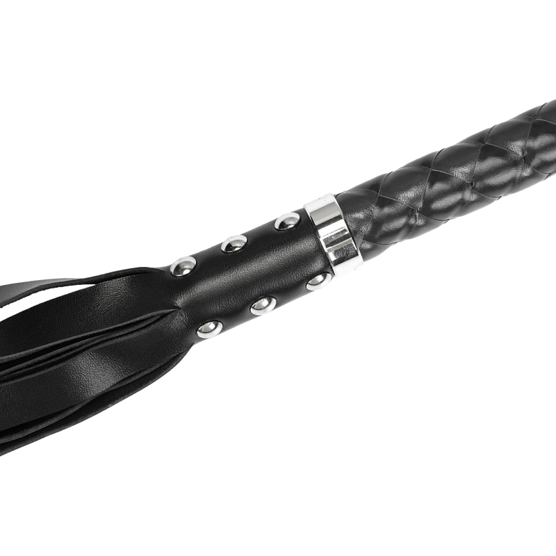 RISE - Lange Flogger met Zachte Strengen - Zwart-laced-up.nl