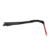 RISE - Lange Flogger met Zachte Strengen - Rood-laced-up.nl