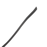 RISE - Lange Flogger met Zachte Strengen - Zwart/Rood-laced-up.nl