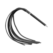 RISE - Lange Flogger met Harde Strengen – Zwart-laced-up.nl