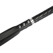 RISE - Lange Flogger met Harde Strengen – Zwart-laced-up.nl