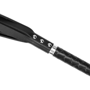 RISE - Lange Flogger met Harde Strengen – Zwart-laced-up.nl