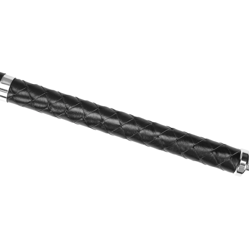 RISE - Lange Flogger met Harde Strengen – Zwart-laced-up.nl