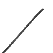 RISE - Lange Flogger met Harde Lederen Strengen - Zwart/Rood-laced-up.nl