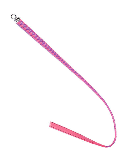 RISE - BDSM Zweep - Feather Wide Single Tail - Roze/Paars-Erotiekvoordeel.nl