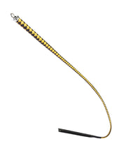 RISE - BDSM Zweep - Feather Wide Single Tail - Zwart/Goud-laced-up.nl