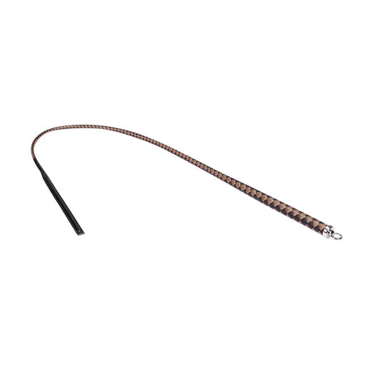 RISE - BDSM Zweep - Feather Wide Single Tail - Wijnrood/Zwart-Erotiekvoordeel.nl