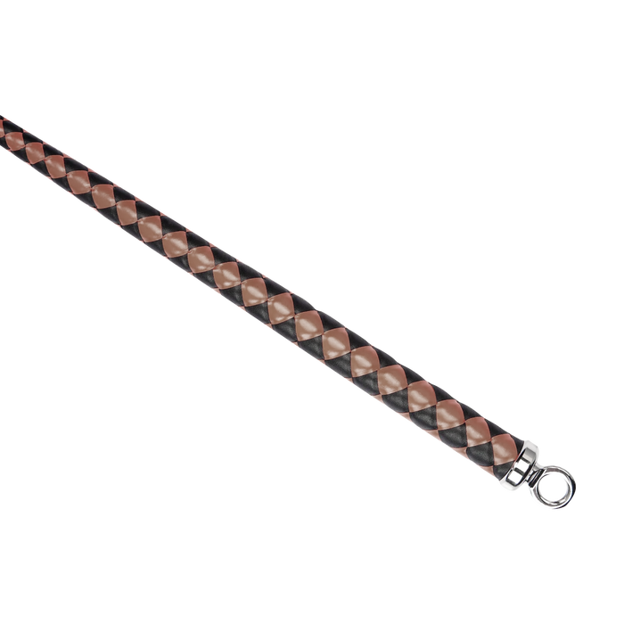 RISE - BDSM Zweep - Feather Wide Single Tail - Wijnrood/Zwart-Erotiekvoordeel.nl