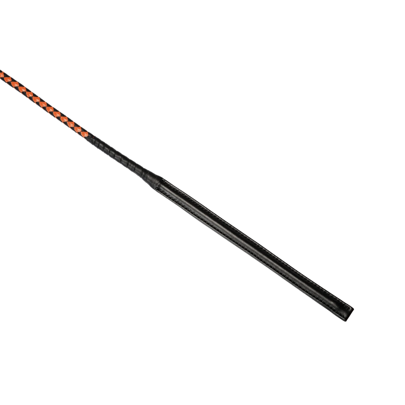 RISE - BDSM Zweep - Feather Slim Single Tail - Oranje/Zwart-laced-up.nl
